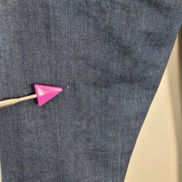 Citizens Of Humanity Jeans Straight Leg Crop Low Rise Dark Wash Blue Size 28 - Picture 11 of 14